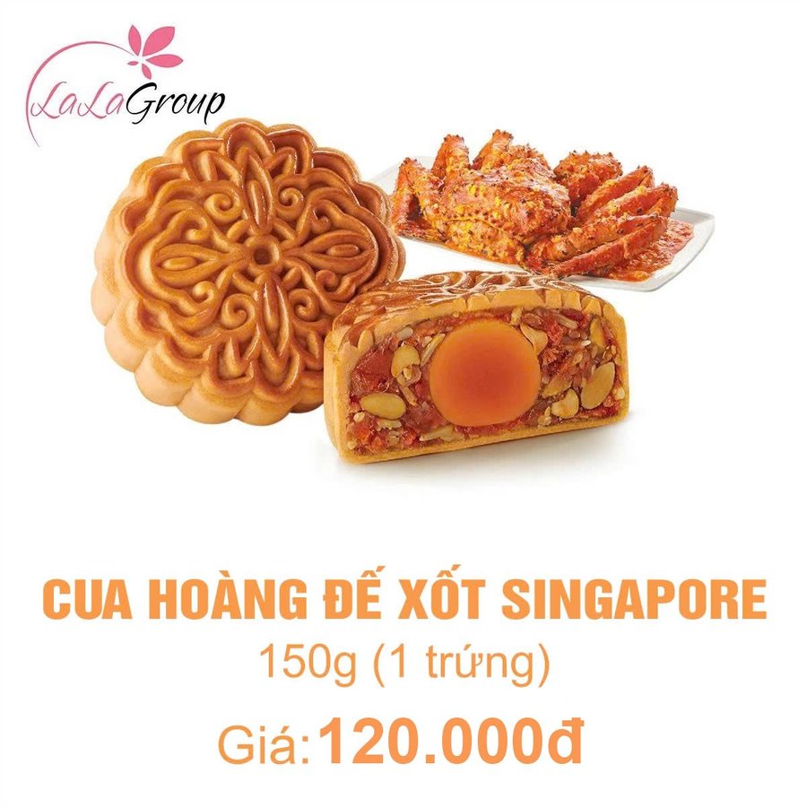 (CH1) Bánh trung thu KIDO Cua Hoàng Đế Xốt Singapore 1 trứng 150g