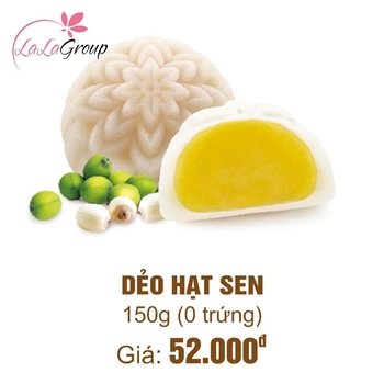 (DH0) Bánh Trung Thu Thọ Phát Dẻo Hạt Sen 0 Trứng 150g