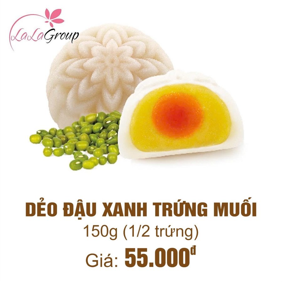 (DX1) Bánh Trung Thu Thọ Phát Dẻo Đậu Xanh 1/2 Trứng 150g