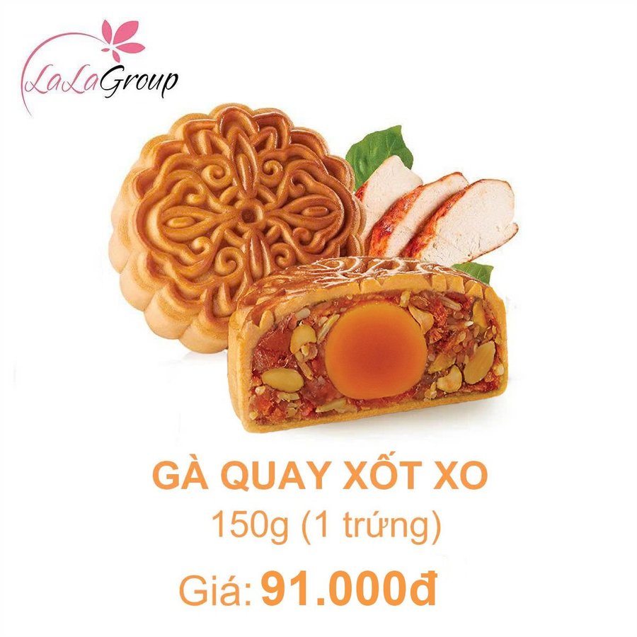 (GT1) Bánh Trung Thu KIDO Gà Quay Xốt XO 1 Trứng 150g