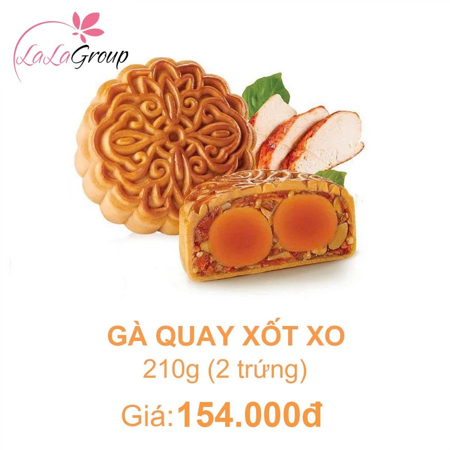 (GT2) Bánh Trung Thu KIDO Gà Quay Xốt XO 2 Trứng 210g