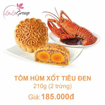 (TA2) Bánh Trung Thu KIDO Tôm Hùm Xốt Tiêu Đen 2 Trứng 210g