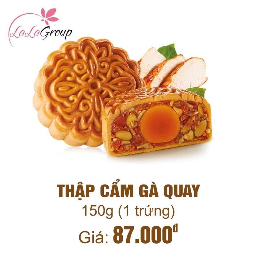 (TG1) Bánh Trung Thu Thọ Phát Thập Cẩm Gà Quay 1 Trứng 150g
