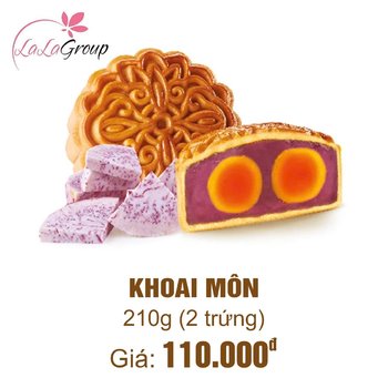 (TM2) Bánh Trung Thu Thọ Phát Khoai Môn 2 Trứng 210g