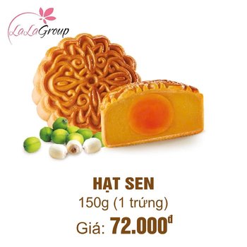 (TS1) Bánh Trung Thu Thọ Phát Hạt Sen 1 Trứng 150g