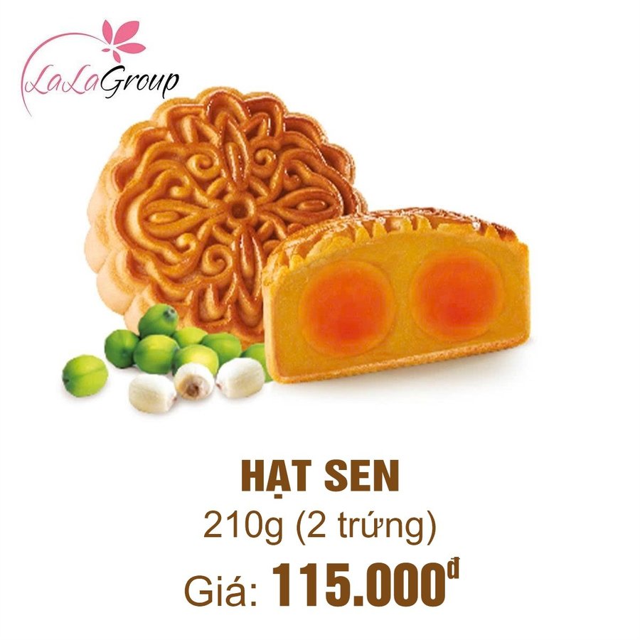 (TS2) Bánh Trung Thu Thọ Phát Hạt Sen 2 Trứng 210g
