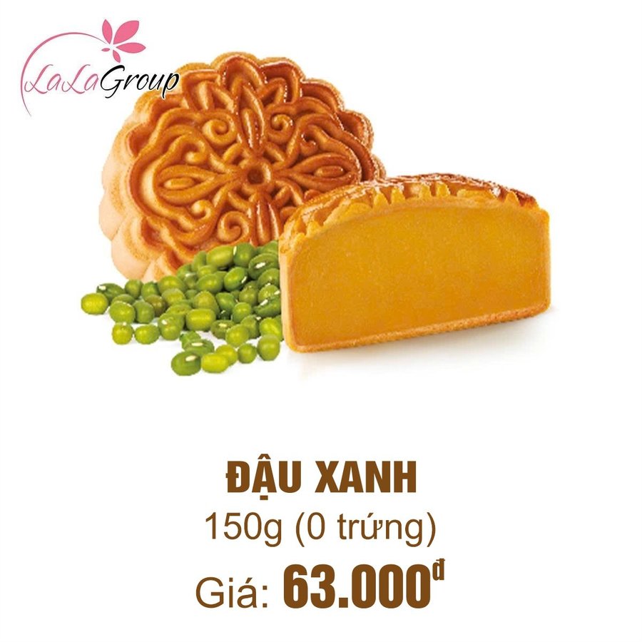 (TX0) Bánh Trung Thu Thọ Phát Đậu Xanh 0 Trứng 150g