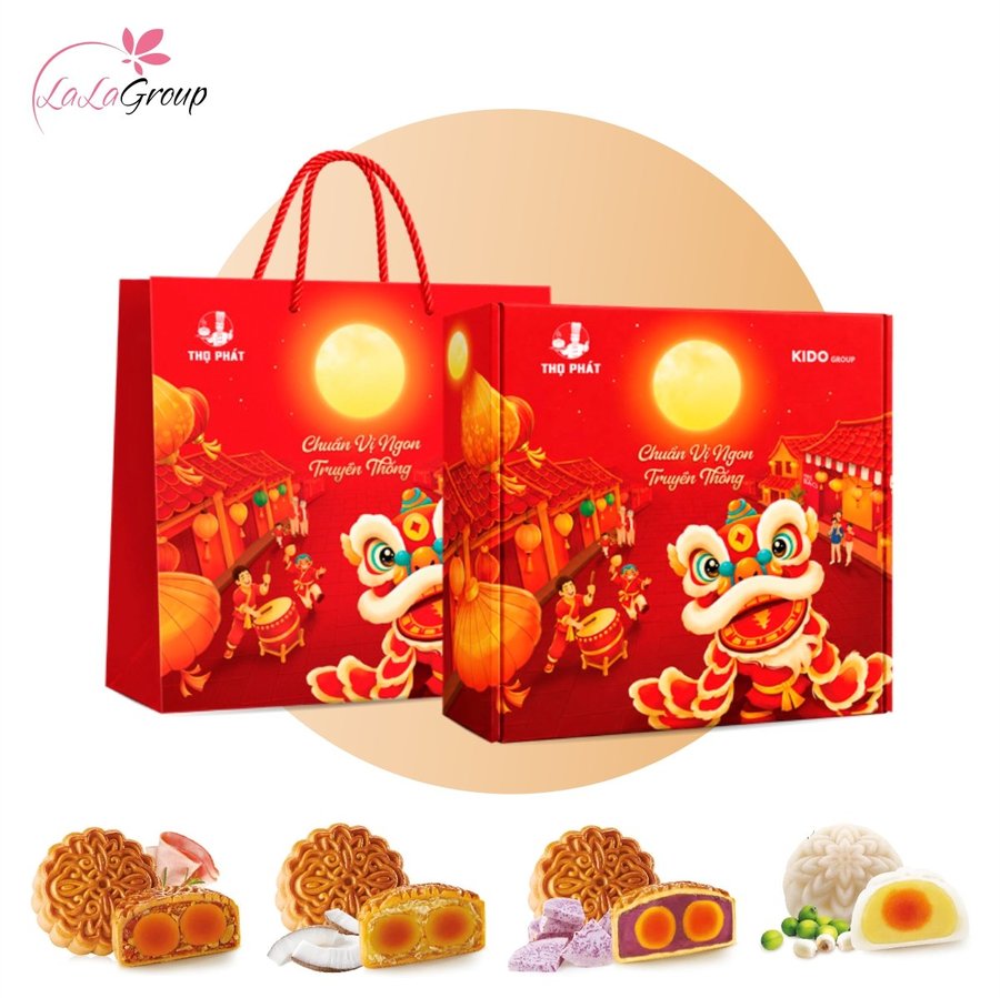 Hộp 4 Bánh Trung Thu Thọ Phát Hưng Thịnh