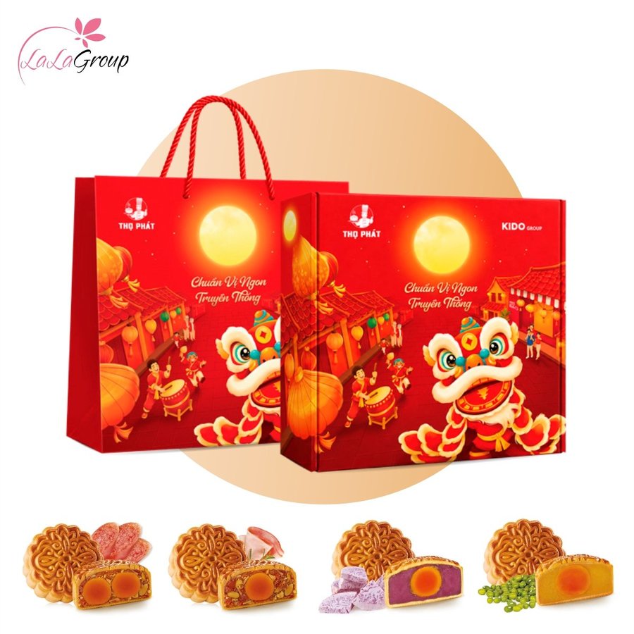 Hộp 4 Bánh Trung Thu Thọ Phát Phúc Lộc