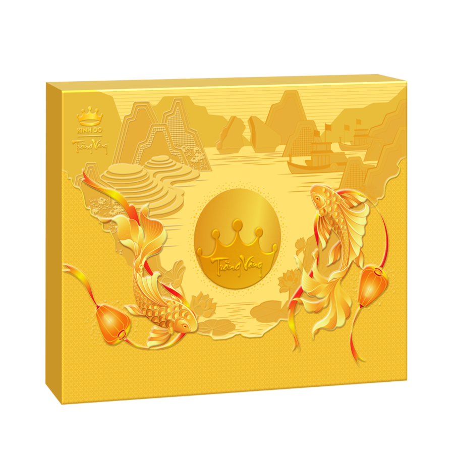 (HNV) Bánh Trung Thu Kinh Đô Trăng Vàng Hồng Ngọc An Phú 4 Bánh 160g Thượng Hạng