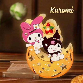 Lồng Đèn Trung Thu Bằng Gỗ Hoạt Hình Kuromi Dễ Thương